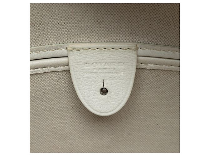 Goyard Artois PM in Goyardine bianca Bianco - vista 4