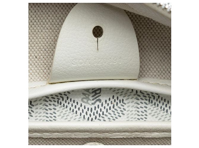 Goyard Artois PM in Goyardine bianca Bianco - vista 5