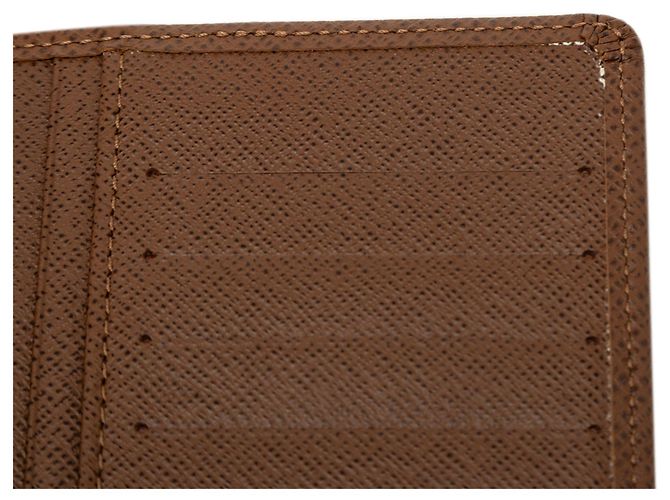 Cartera Bifold Larga Brazza en Taiga Marrón Louis Vuitton Castaño - vista 8