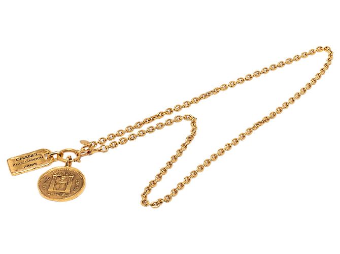 Collana Pendente Chanel Placcata Oro 31 Rue Cambon D'oro - vista 4