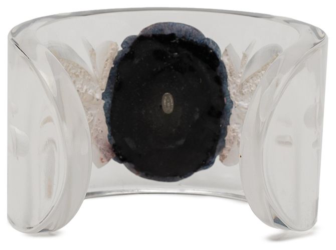 Pulseira de punho em lucite branca Camélia da Chanel Branco Fora de branco - vista 3