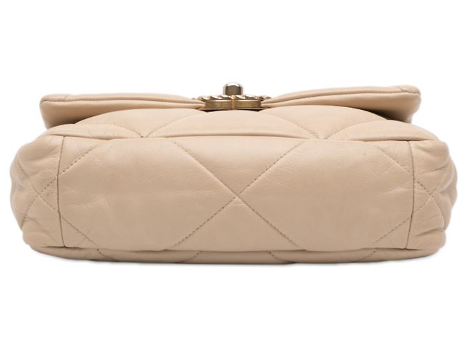 Chanel Braun Mittel aus Lammleder 19 Flap Beige - Ansicht 3