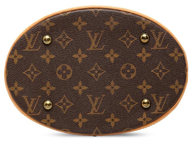 Bucket Secchiello Petit Monogramma Marrone Louis Vuitton - vista 3