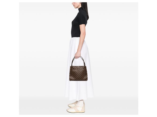 Louis Vuitton Marylebone PM Damier Ebene Marrone - vista 7