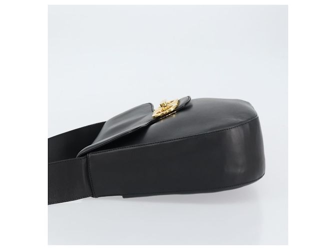 Borsa a Spalla Gancini in Pelle Salvatore Ferragamo Nero - vista 4