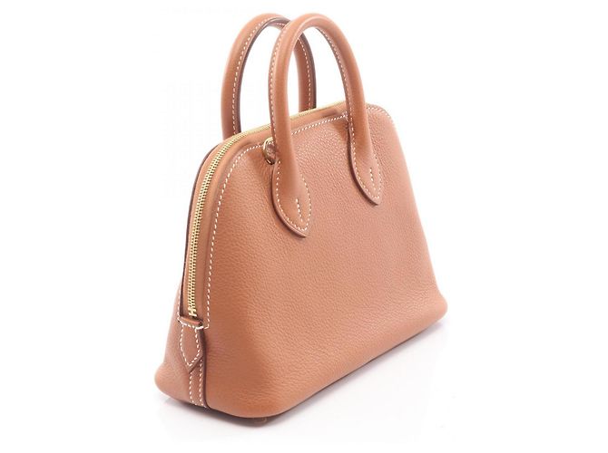 Hermès Bolide 1923 Mini-Handtasche Braun - Ansicht 2