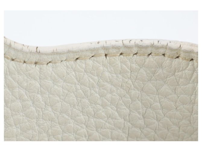 Borsa tote Hermès Picotin PM in pelle Taurillon Clémence Bianco - vista 8