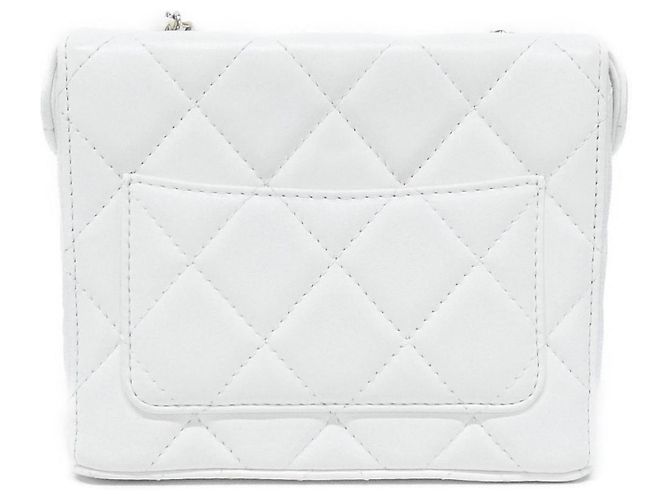 Borsa a spalla in pelle bianca Chanel AS2877 Bianco - vista 2