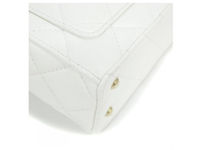 Borsa a spalla in pelle bianca Chanel AS2877 Bianco - vista 3