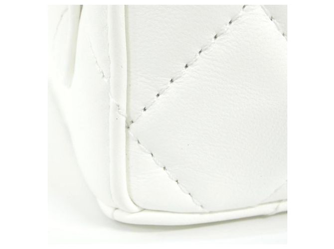 Borsa a spalla in pelle bianca Chanel AS2877 Bianco - vista 7