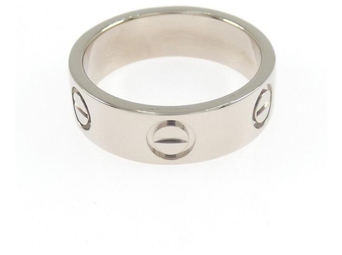 Anillo Love Cartier en Oro Blanco Dorado - vista 2