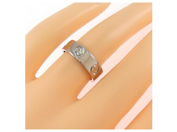 Anillo Love Cartier en Oro Blanco Dorado - vista 4