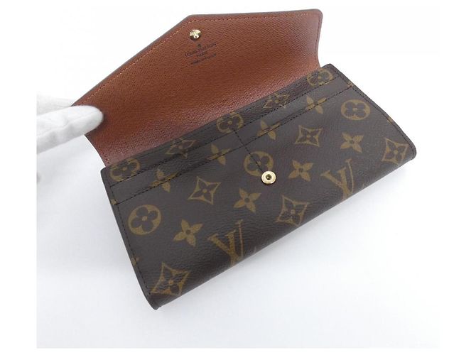 Portafoglio Sarah M60531 Monogramma Louis Vuitton Marrone - vista 4