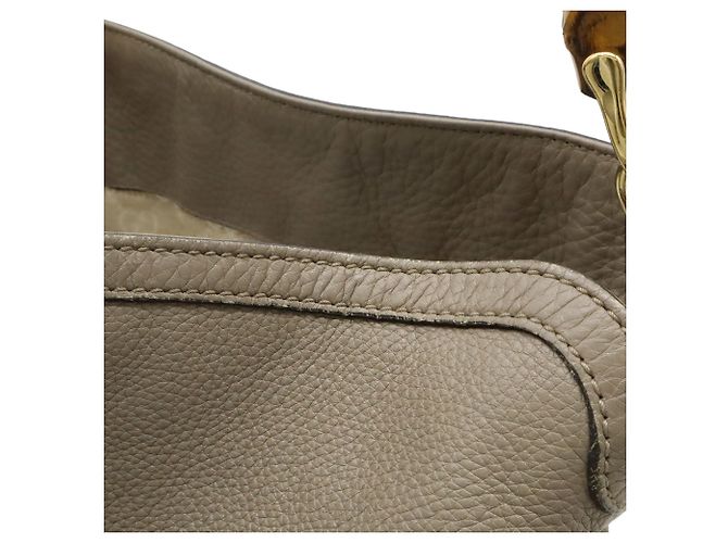 Borsa a mano/spalla Gucci Bamboo Grigio - vista 10