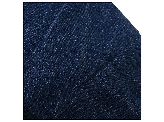 Vestido Mini Bicolor Patchwork en Denim Azul de Dolce & Gabbana - vista 7