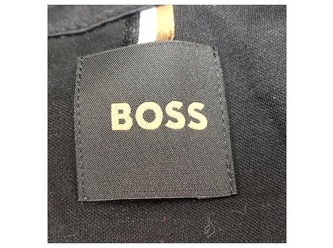 Hugo Boss Polo Regular-Fit Boss in Cotone Nero - vista 2