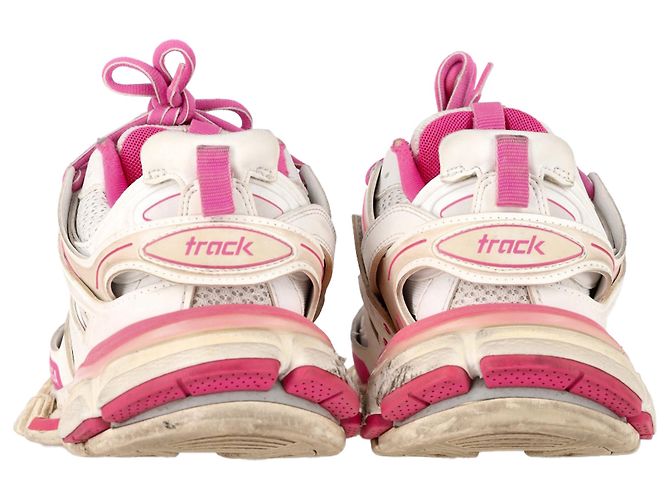 Everyday Baskets Track Balenciaga en polyuréthane rose et blanc - vue 5