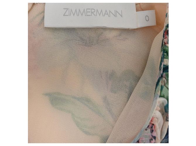 Mono V-Neck Zimmermann en algodón con estampado floral - vista 4