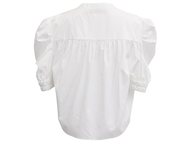 Blusa Iro en algodón blanco Crudo - vista 3