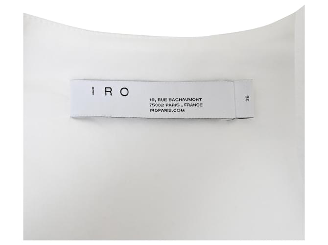 Blusa Iro en algodón blanco Crudo - vista 4