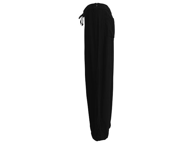 Apc A.P.C. Drawstring Pants in Black Polyester - view 2