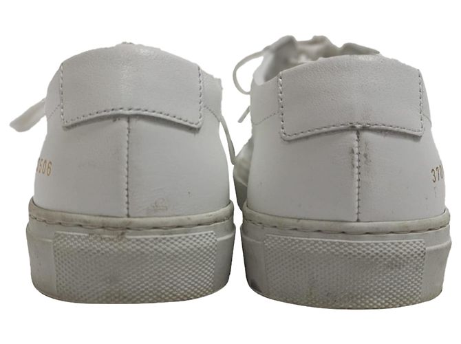 Autre Marque Baskets Original Achilles de Common Projects en cuir blanc Écru - vue 5