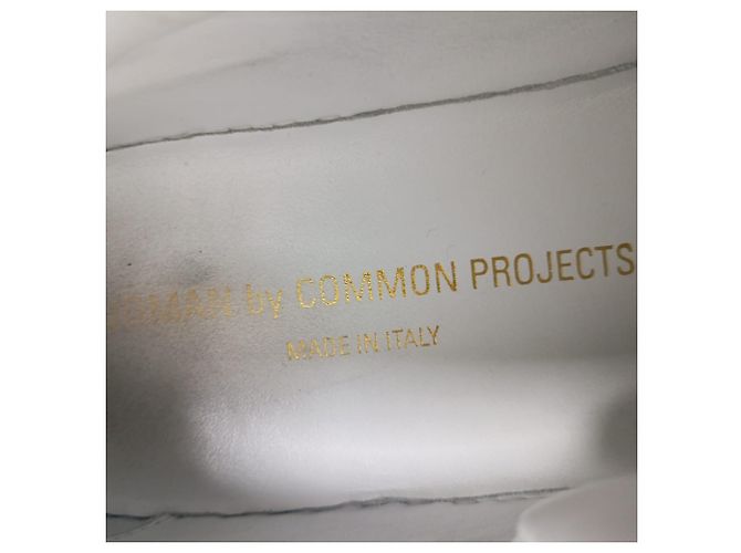 Autre Marque Baskets Original Achilles de Common Projects en cuir blanc Écru - vue 7
