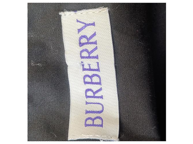 Camicia in cotone nero ricamata EKD di Burberry - vista 2