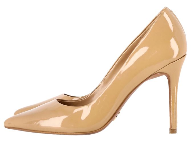 Michael Kors spitze Pumps aus beigem Lackleder - Ansicht 4