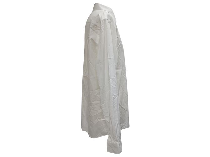 Camicia con bottoni Burberry in cotone bianco - vista 2