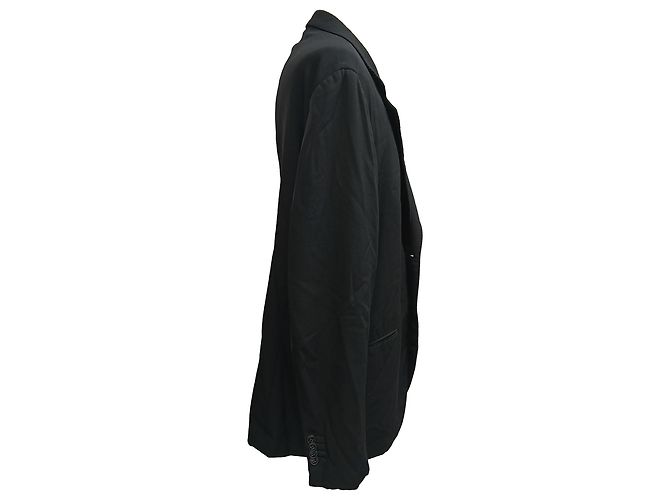 Blazer e calças de um botão Giorgio Armani em lã preta Preto - vista 2