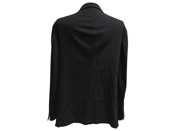 Blazer e calças de um botão Giorgio Armani em lã preta Preto - vista 3