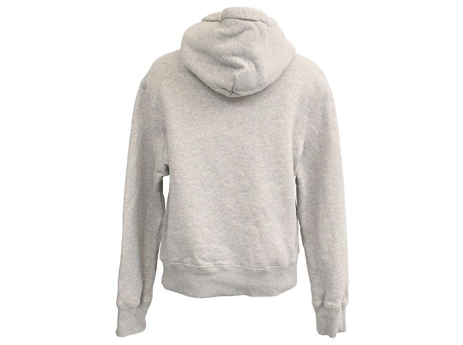 Sandro Logo Hoodie aus grauer Baumwolle - Ansicht 3