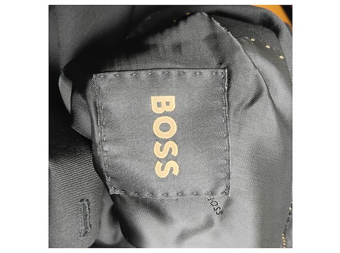 Hugo Boss Single-Breasted Blazer in Black Wool - view 3