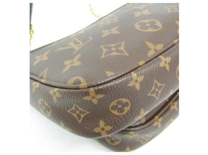 Multi Pochette Pochette Accessoires Multi Monogram Louis Vuitton per donne, Borsa a spalla Khaki, Monogramma Verde - vista 4