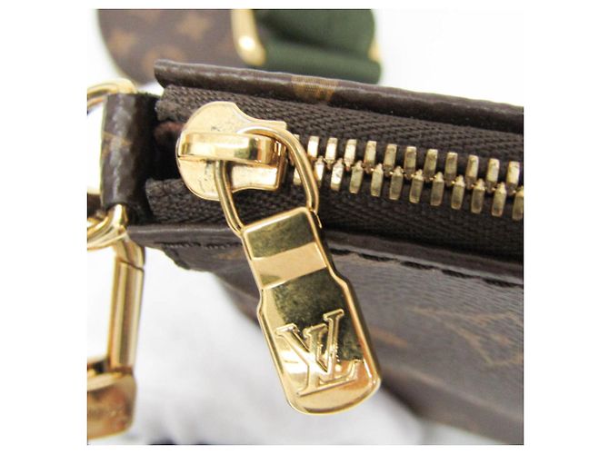 Multi Pochette Pochette Accessoires Multi Monogram Louis Vuitton per donne, Borsa a spalla Khaki, Monogramma Verde - vista 6