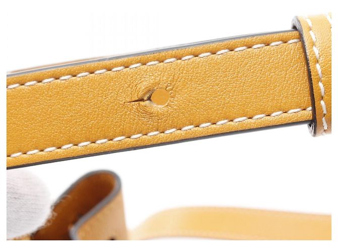 LOEWE Mini borsa a tracolla Hammock in pelle per donne - Giallo - vista 6