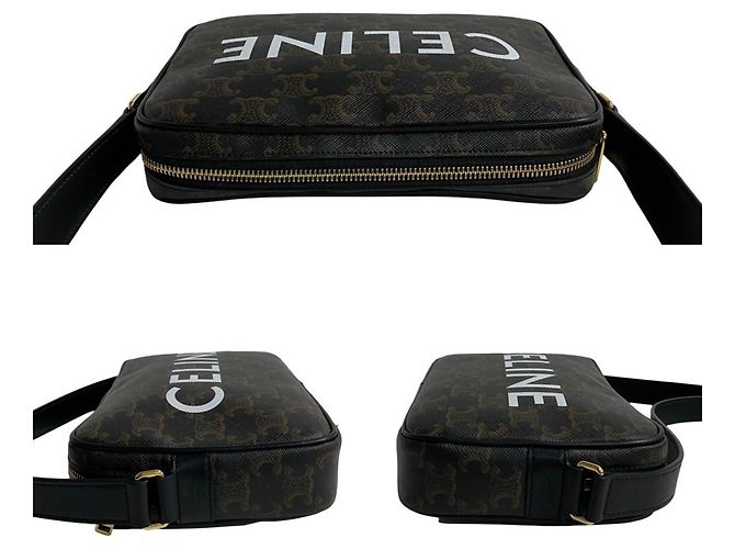 Céline Borsa Messenger Triomphe CELINE, Media, Pelle Vera, Spalla Marrone, - vista 5