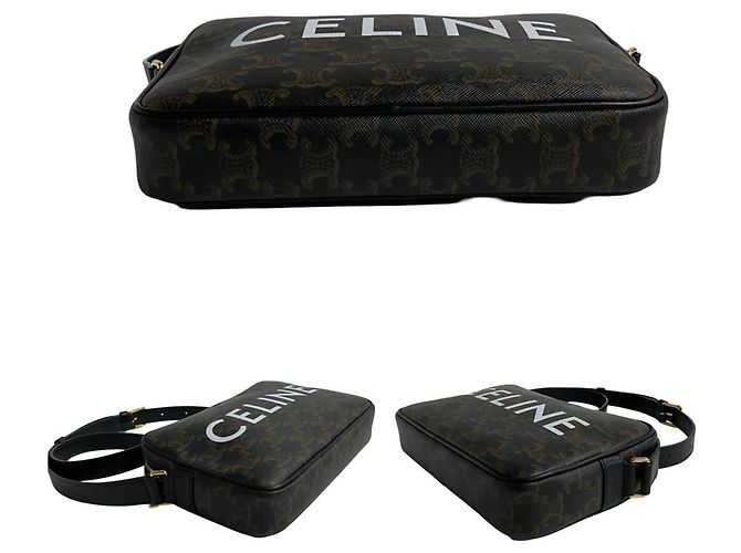 Céline Borsa Messenger Triomphe CELINE, Media, Pelle Vera, Spalla Marrone, - vista 6