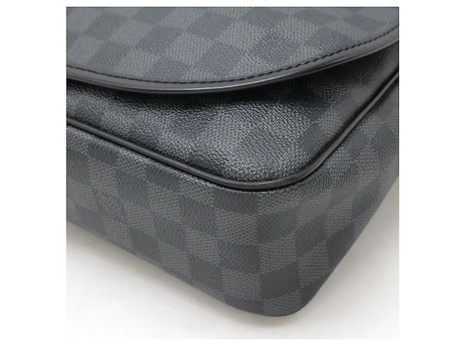 Borsa a Spalla Daniel MM Damier Graphite Louis Vuitton Nero Grigio - vista 3