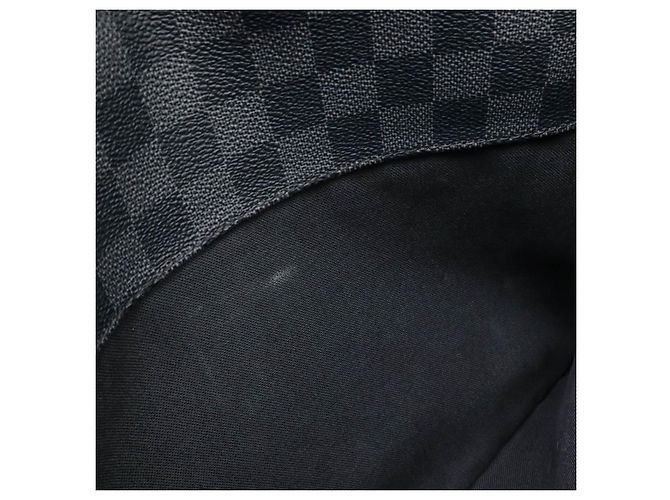 Borsa a Spalla Daniel MM Damier Graphite Louis Vuitton Nero Grigio - vista 8