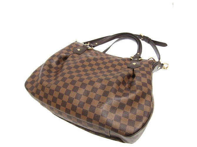 Borsa a mano Louis Vuitton Damier Evora MM da donna, Borsa a spalla Ebano Marrone - vista 2