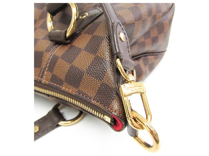 Borsa a mano Louis Vuitton Damier Evora MM da donna, Borsa a spalla Ebano Marrone - vista 5