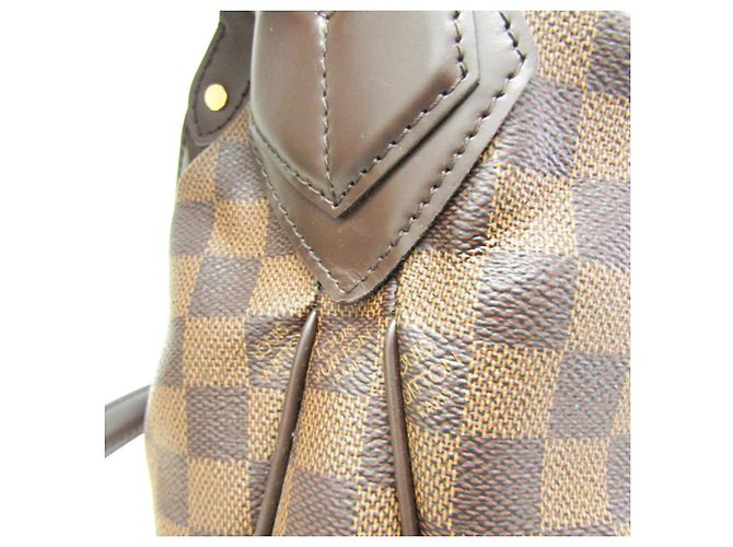 Borsa a mano Louis Vuitton Damier Evora MM da donna, Borsa a spalla Ebano Marrone - vista 6