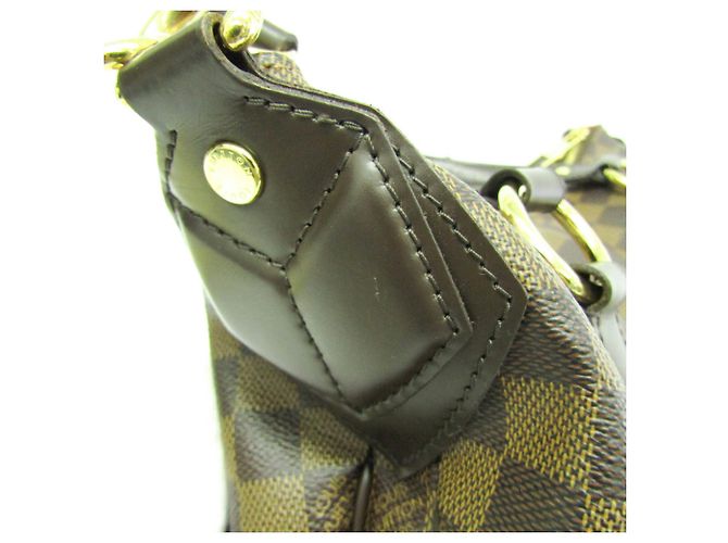 Borsa a mano Louis Vuitton Damier Evora MM da donna, Borsa a spalla Ebano Marrone - vista 7