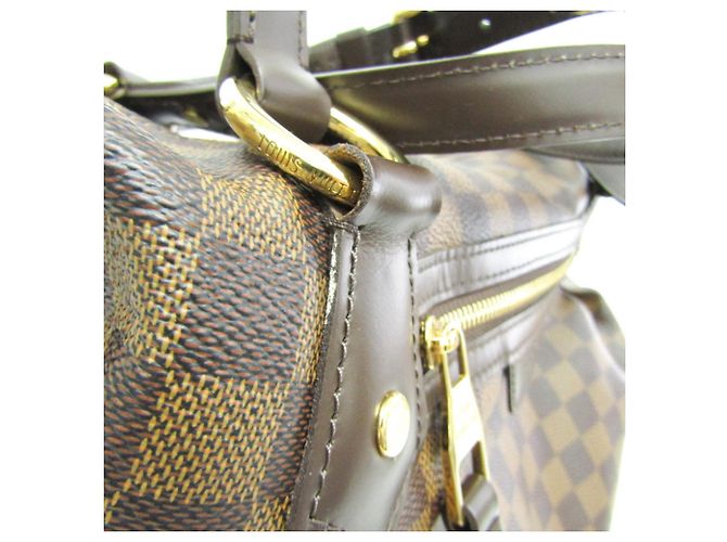 Borsa a mano Louis Vuitton Damier Evora MM da donna, Borsa a spalla Ebano Marrone - vista 8