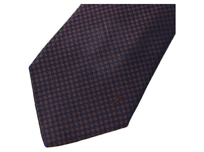 Louis Vuitton Silk Tie Damier Pattern LOUIS VUITTON Men's Black - view 4