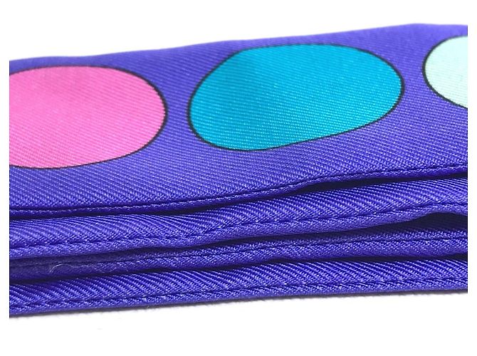 CHANEL Lenço Bandeau Coco Mark, Seda, Feminino, Multicolorido, Como Novo Multicor - vista 4