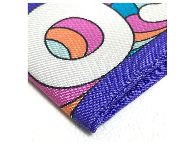 CHANEL Lenço Bandeau Coco Mark, Seda, Feminino, Multicolorido, Como Novo Multicor - vista 5