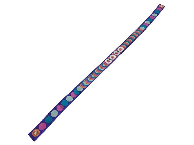 CHANEL Lenço Bandeau Coco Mark, Seda, Feminino, Multicolorido, Como Novo Multicor - vista 7